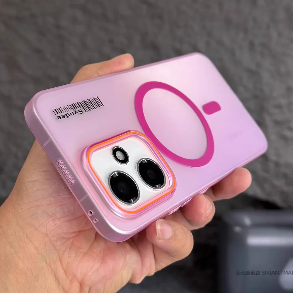 Luxury Shockproof Wireless Charging Magnetic Phone Case