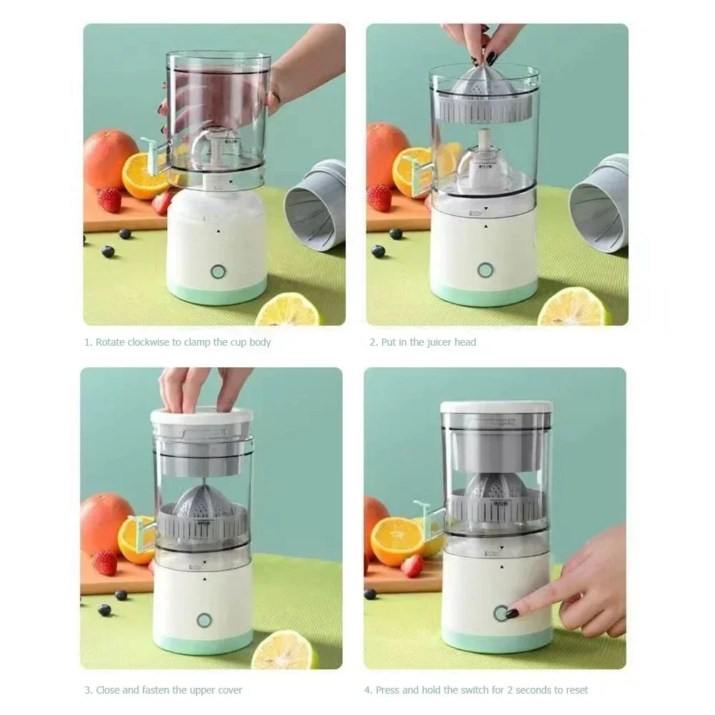 S2f7d18ffcd1e4a6fa79de6be165e7011M küchexyz.de Best Price | Fast Delivery |Quality Product USB Charging Electric Juicer Cup Citrus Orange Lemon Squeezer Kitchen Fruit Blender Fresh Separator Press Machine