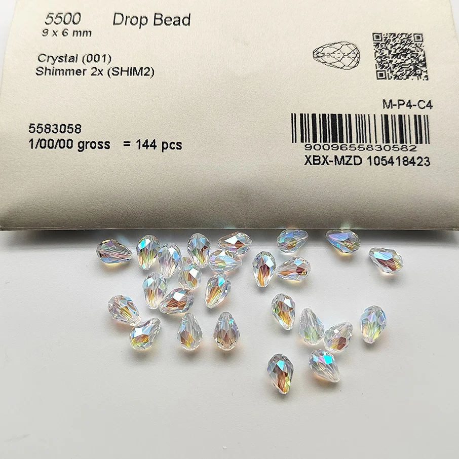 (1 Stück) 100 % echte 5500 Tropfenperlen, tropfenförmige lose Perlen aus österreichischen Kristallen für die DIY-Schmuckherstellung – Detail 2