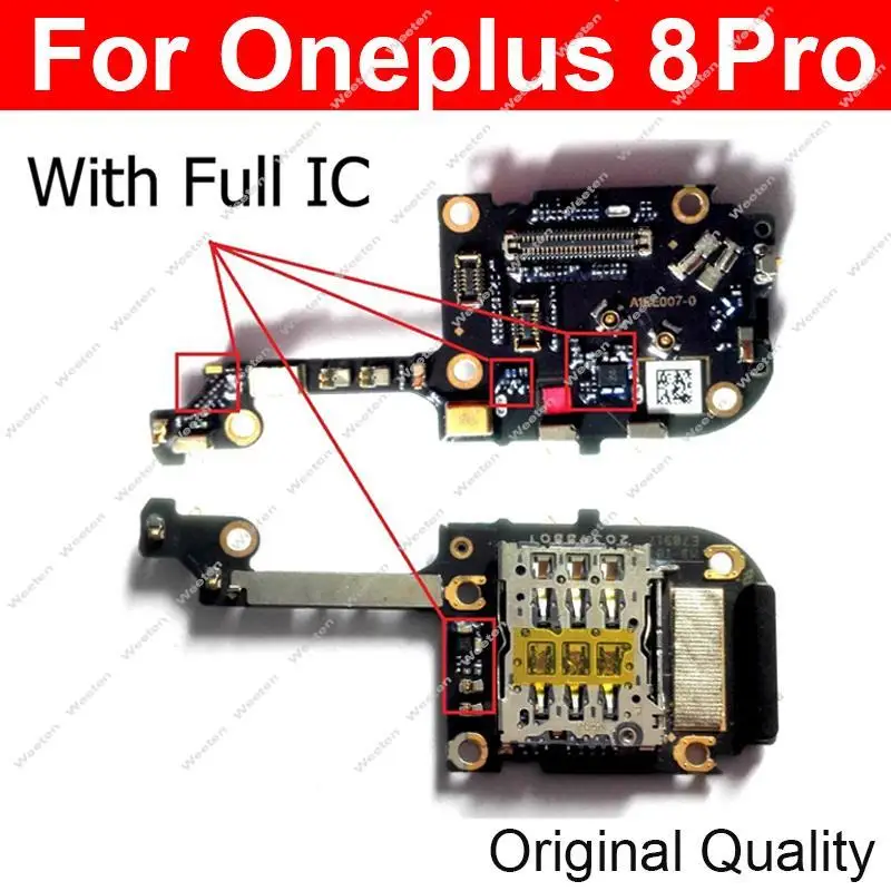 Фото Гнездовой разъем для Oneplus One Plus 8 8Pro 8T 9 9Pro 9T 9R 9RT, гнездо для чтения Sim-карт, разъем с деталями для микрофона №3