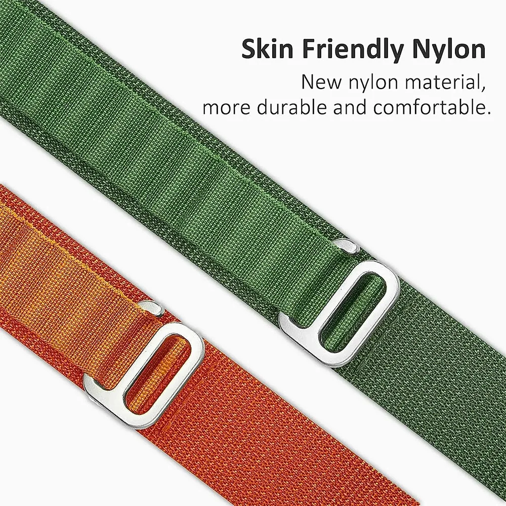 Durable Nylon Loop Strap - Sport Wristband for Smartwatch 22mm Band Accessories