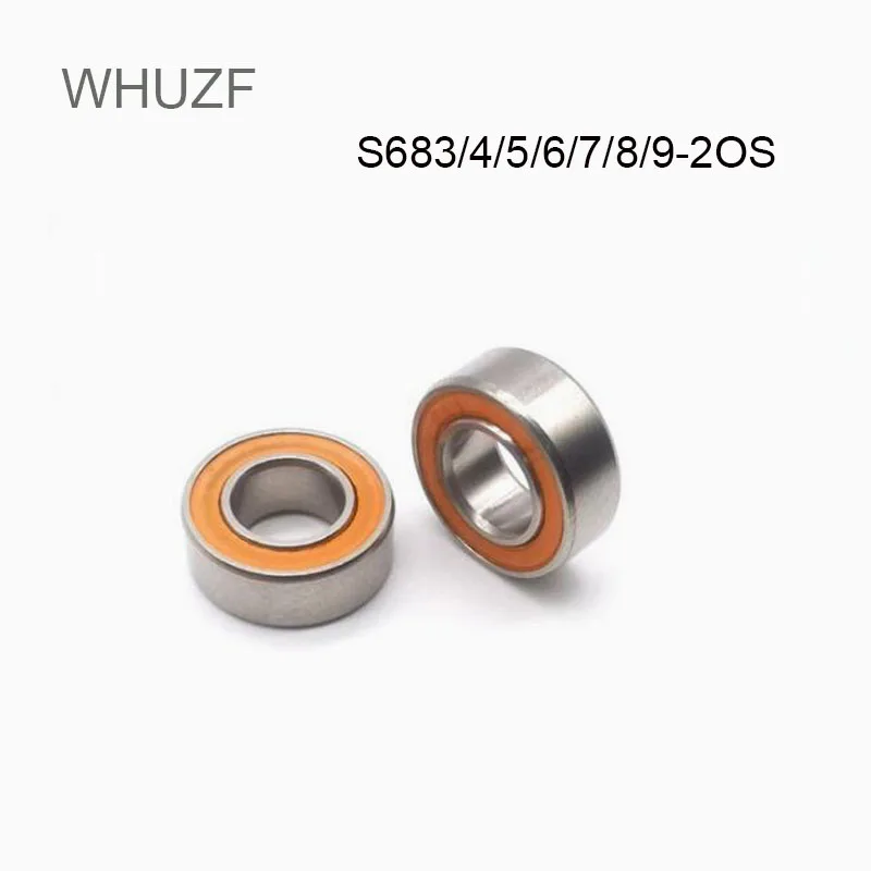 5/10PCS S693-2OS S694-2OS S695-2OS ABEC-9 15x28x7mm Stainless Steel Hybrid Ceramic SI3N4 Bearing Bicycle bearings
