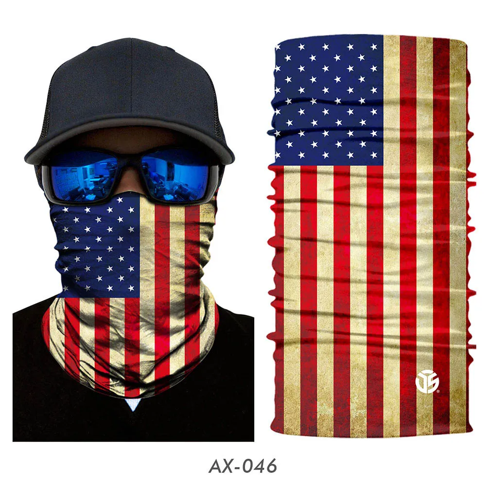 3D Magic Seamless Bandana National Flag Scarf Cycling Hiking Windproof Neck Gaiter Mexico Spain Tubular Face Balaclava Men Women barbour scarf mens Scarves