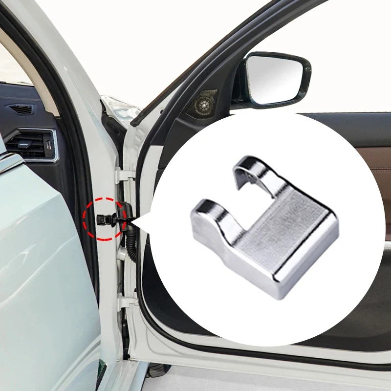 4-Piece Carbon Fiber Car Door Limiting Stopper Covers – Waterproof Accessories