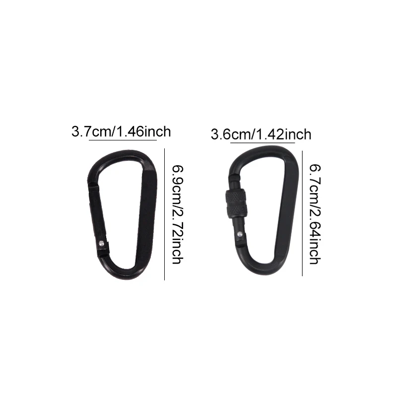 1/4/6pcs 키 후크 장 후크 카라비너 ??미니 휴대용 튼튼하고 내구성이 뛰어난 가정용 캠핑 도구 D-링 열쇠 고리 TMZ