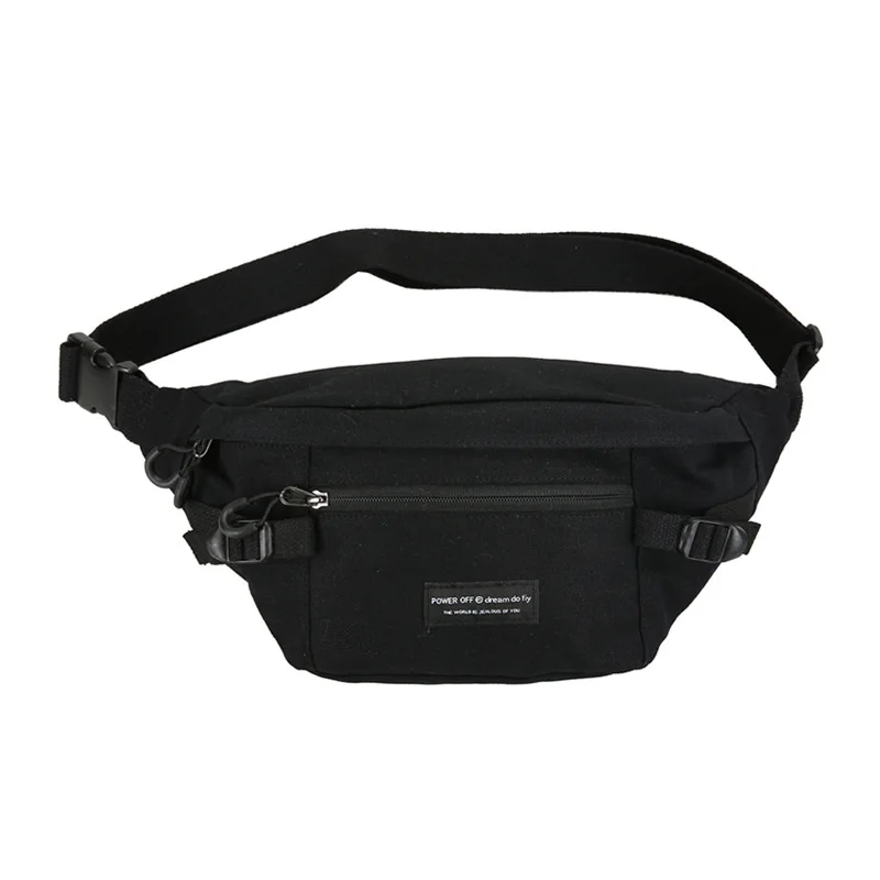 

Men's Sports Bags Outdoor Belt Waist Packs Canvas Big Casual Waist Bag Unisex Fanny Pack Streetwear Chest Bag Hip Hop Waist Bag