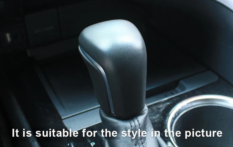 Customize Fit for Toyota Camry Leather Gear Shift Handle Cover Avalon Corolla Protective Cover Hand-sewn Gear Cover