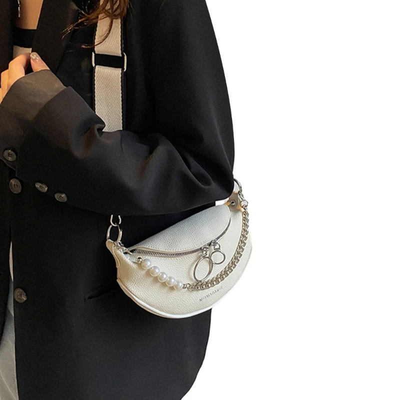 Women Chain Bag PU Leather Shoulder Bag Small Crossbody Bag for Daily E74B