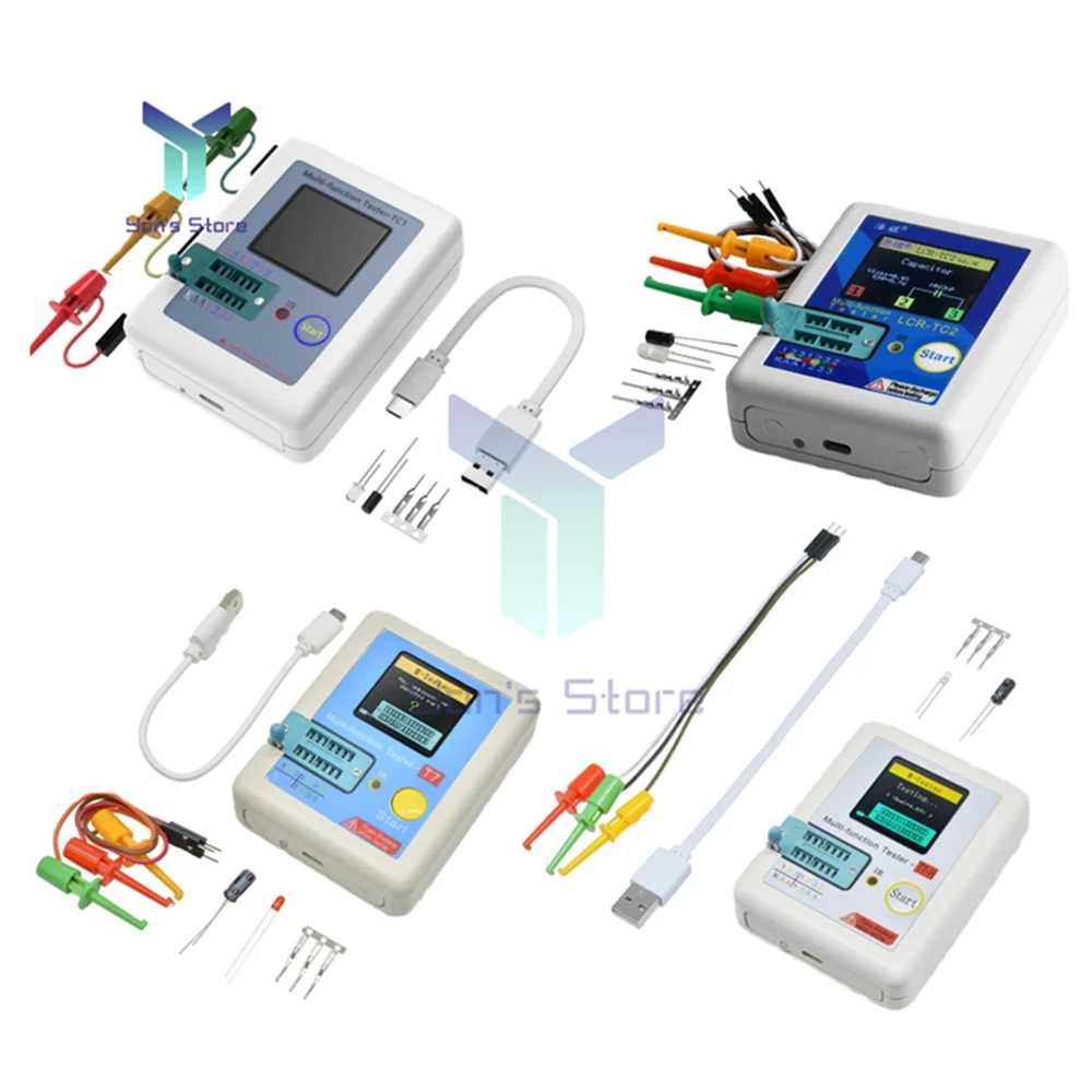 LCRTC2LCDDigitalTransistorTesterMultimeterDiodeTriodeMOSPNP