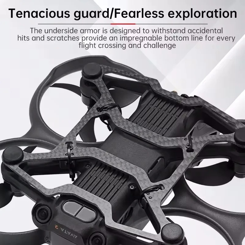 Protection fibre carbone DJI Avata 2 - Pare-chocs & support atterrissage
