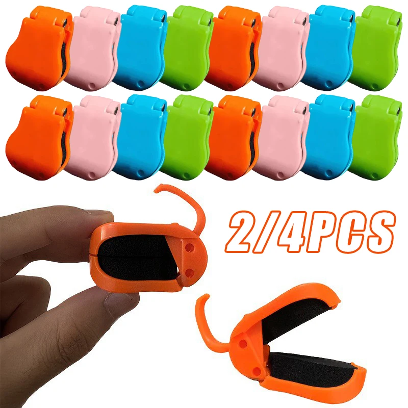 2/4pcs Quick-Attach Fishing Rod Clips Holder Anti-Slip Fishing Rod Rack Fishing Pole Straps Clip Fishing Tackle Rod Holder