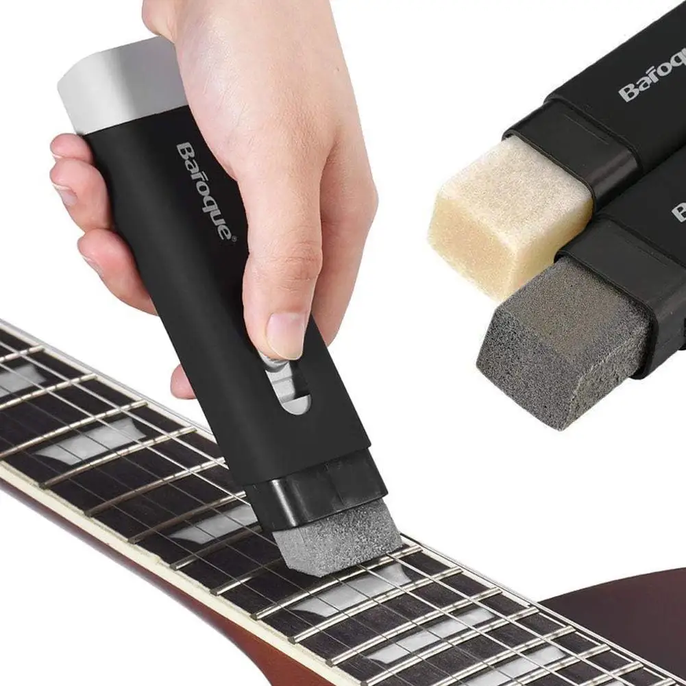 

Guitar Strings Cleaner Eraser Rust Remover Brush String And Fret Care Dual Head Brush For Eletric Guitar Bass Ukulele Violin