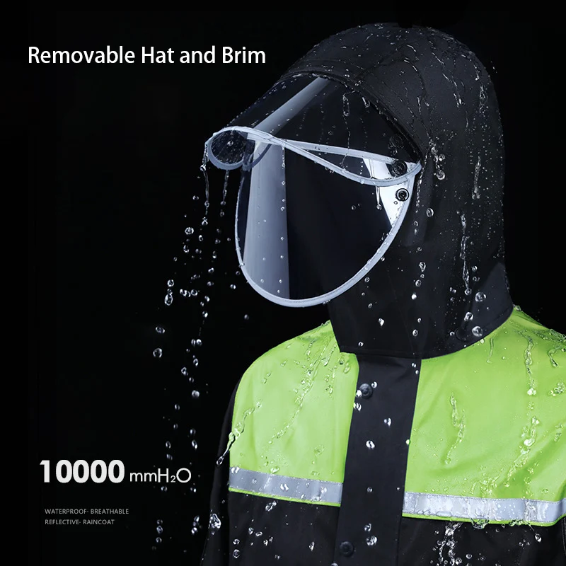 Motorcycle Raincoat Rainsuit Ultra Thin Jacket Pants Waterproof Hat motorcycle raincoat raincoat suit bike raincoat