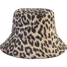 

Sexy Leopard Dot Fisherman Hat Women's Double-sided Bucket Hat Travel Casual Winter Hat Woman Black Sunshade Panama Headgear