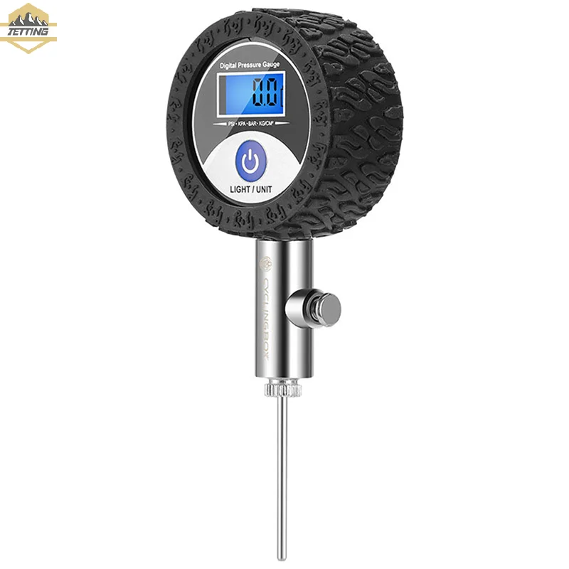 Ball Pressure Gauge Digital Display Barometer 0-1.4BAR Rubber Protective Cover For Football Basketball Volleyball