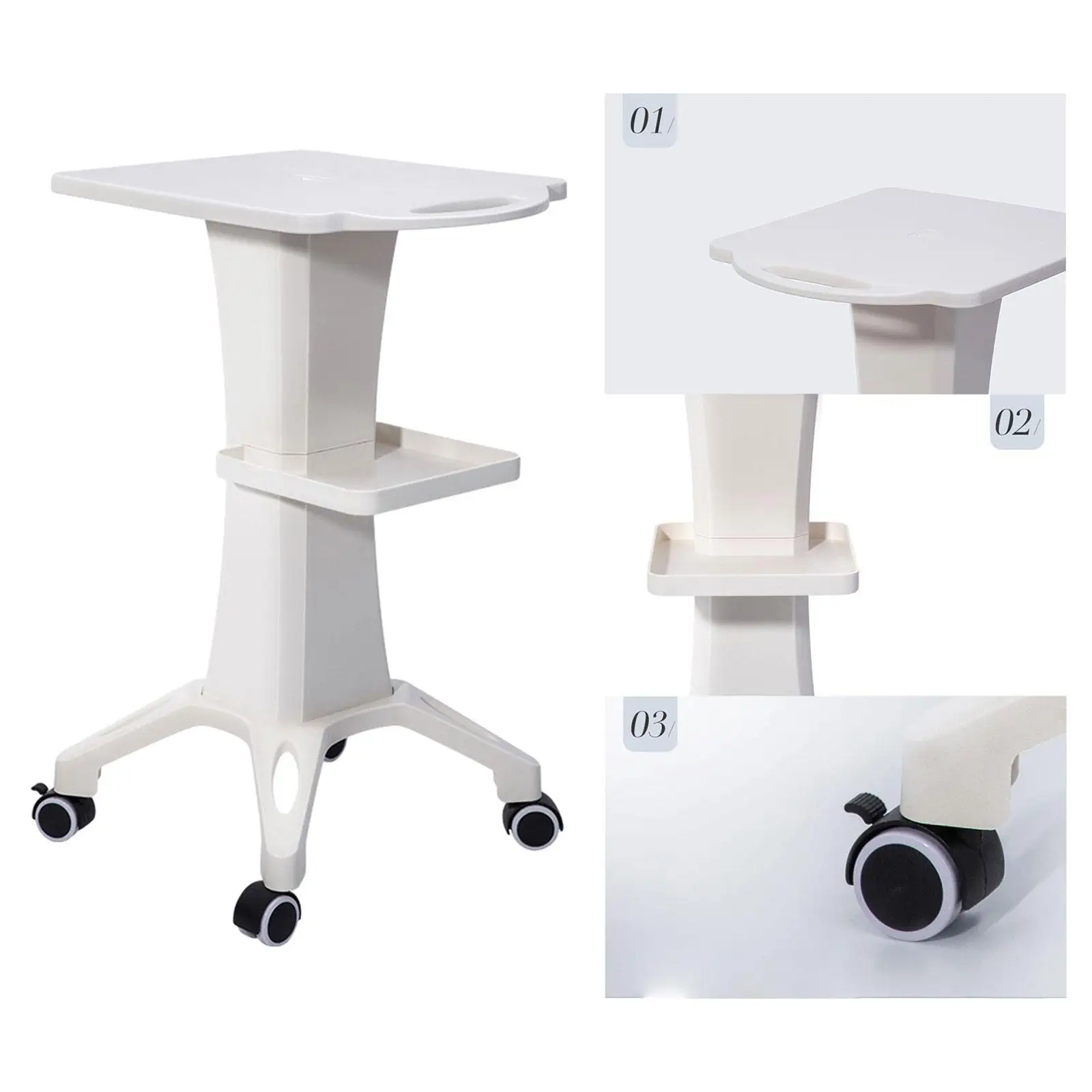 Beauty Salon Trolley Cart Beauty Instrument Storage Tray 2 Tiers SPA Beauty Equipment Maintenance Cart Rack for Barber Shops Beauty Salon Trolley Cart Beauty Instrument Storage Tray 2 Tiers SPA Beauty Equipment Maintenance Cart Rack for Barber Shops