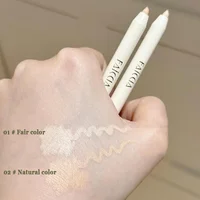 Stylo correcteur mat pour éclaircir les cernes, couleur équitable, bâton de dissimulation des cernes, tête en éponge, stylo correcteur de précision avec taille-crayon 5
