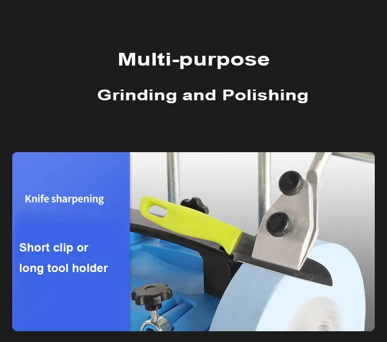 Electric Knife Grinder Household Desktop 8 Inch Knife Sharpener Woodworking Tool