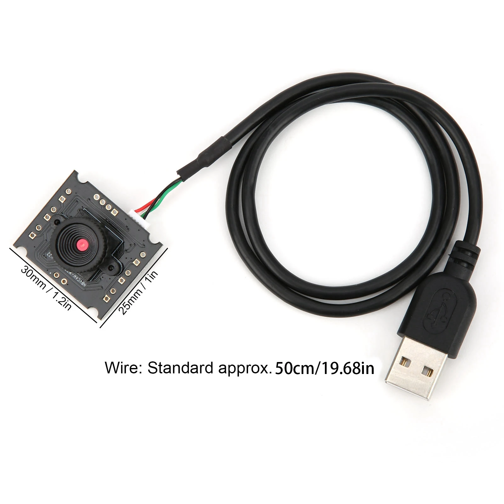 Modulo telecamera Interfaccia USB HD HBV‐W202012HD per WinXP/Win7/Win8/Win10/OS X//Modulo fotocamera USB Android Modulo telecamera da 1 MP - immagine 2