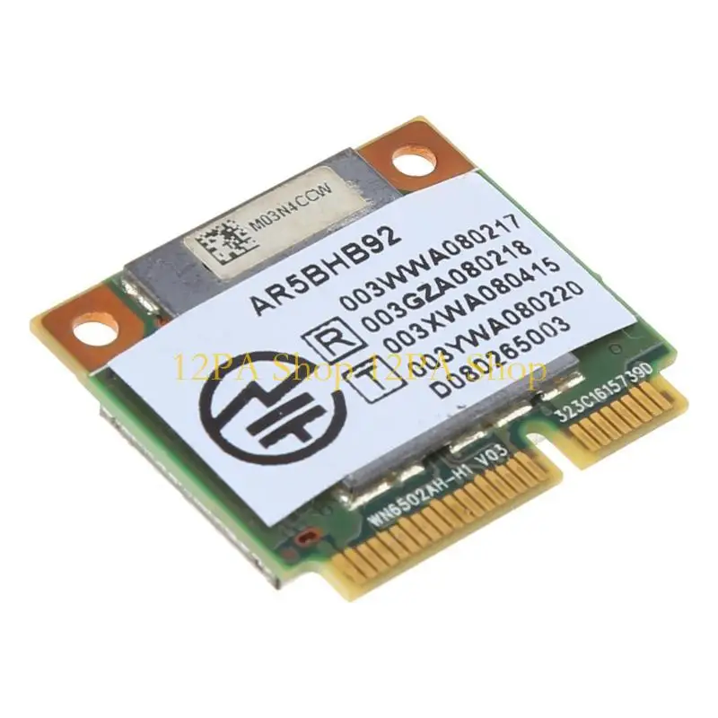 12PA Atheros AR9280 2.4G/ MINI PCI-E WIN10 용 듀얼 밴드 무선 네트워크 카드