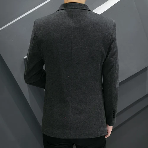 남성용 영국 고품질 블레이저, 간단한 비즈니스 작업 패션 트렌드 파티, 최고의 신사 슬림 정장 재킷 4