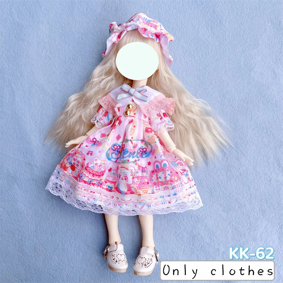 Hübsches Kleid Prinzessinnenkleidung für 30cm 1/6 Bjd DIY Puppenkleidung Puppenrock Mode Freizeitanzug Socken Spielzeugzubehör – Detail 22