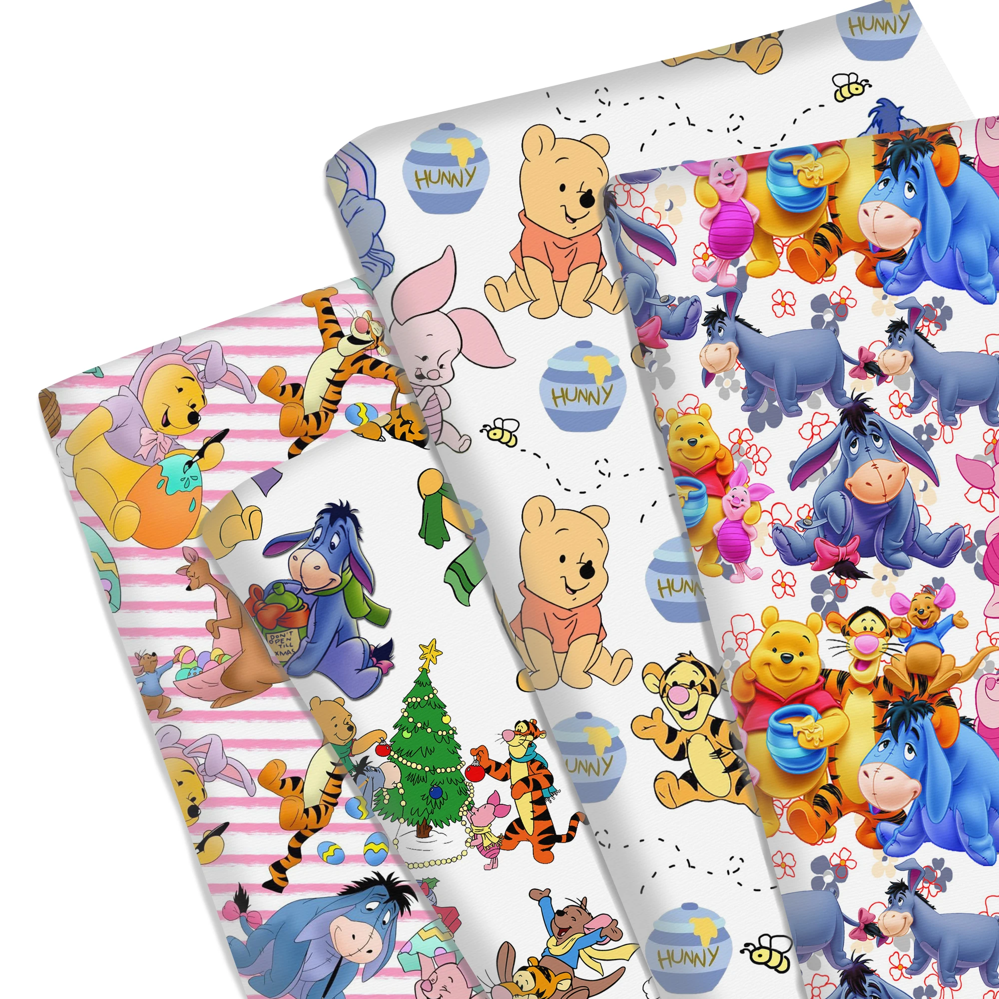 Disney 50*145cm Eeyore Winnie Cartoon Polyester Or Pure Cotton Fabric