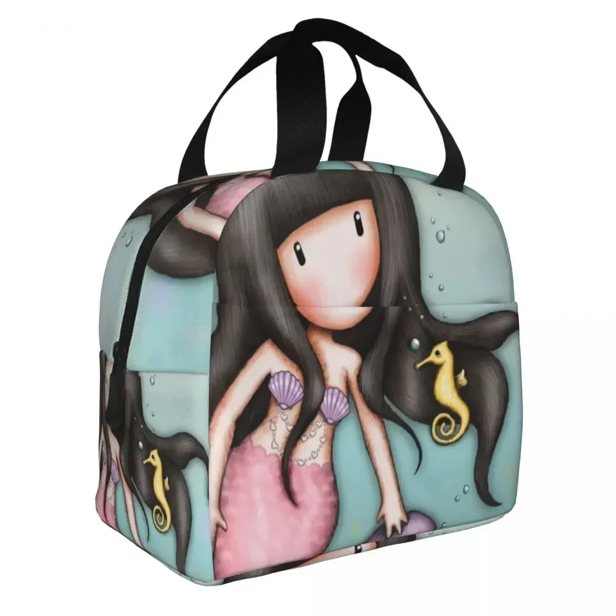 Custom Santoro Gorjuss Cartoon Lunch Bag Women Warm Cooler Insulated Lunch Boxes for Kids School Fruit Fresh Storage Bag 2