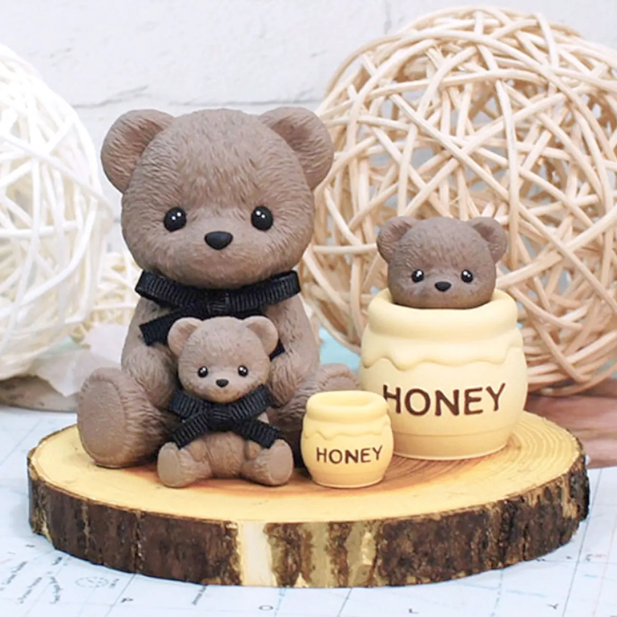 Teddy Bear Honey Jar Mold 1