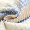 Thickened 100% Cotton Bath Towel Premium Striped Waffle Towel Adult Kids Home Absorbent Soft Towel 5
