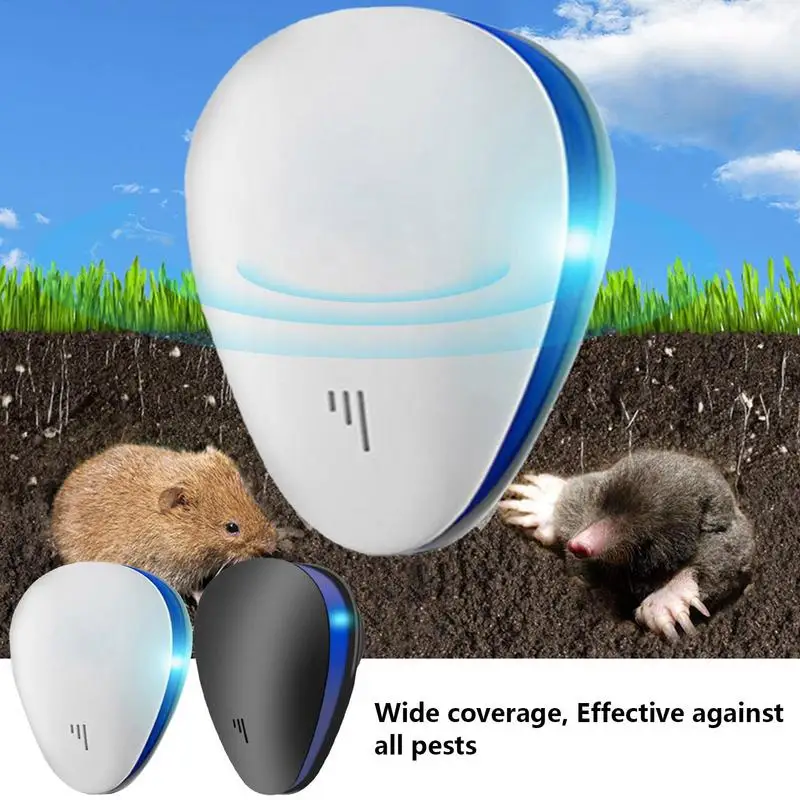 Repellente Per Topi Ad Ultrasuoni Dual Chip Reject Roditore Bed Bug Spider Rat Repellente Elettromagnetico Per Scarafaggi Domestici