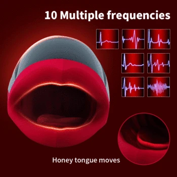 Male Masturbator Cup Intelligent Heating Pussy Mouth Blowjob Masturbation Oral Sex Sucking Deep Throat Adult Toys For Men 4