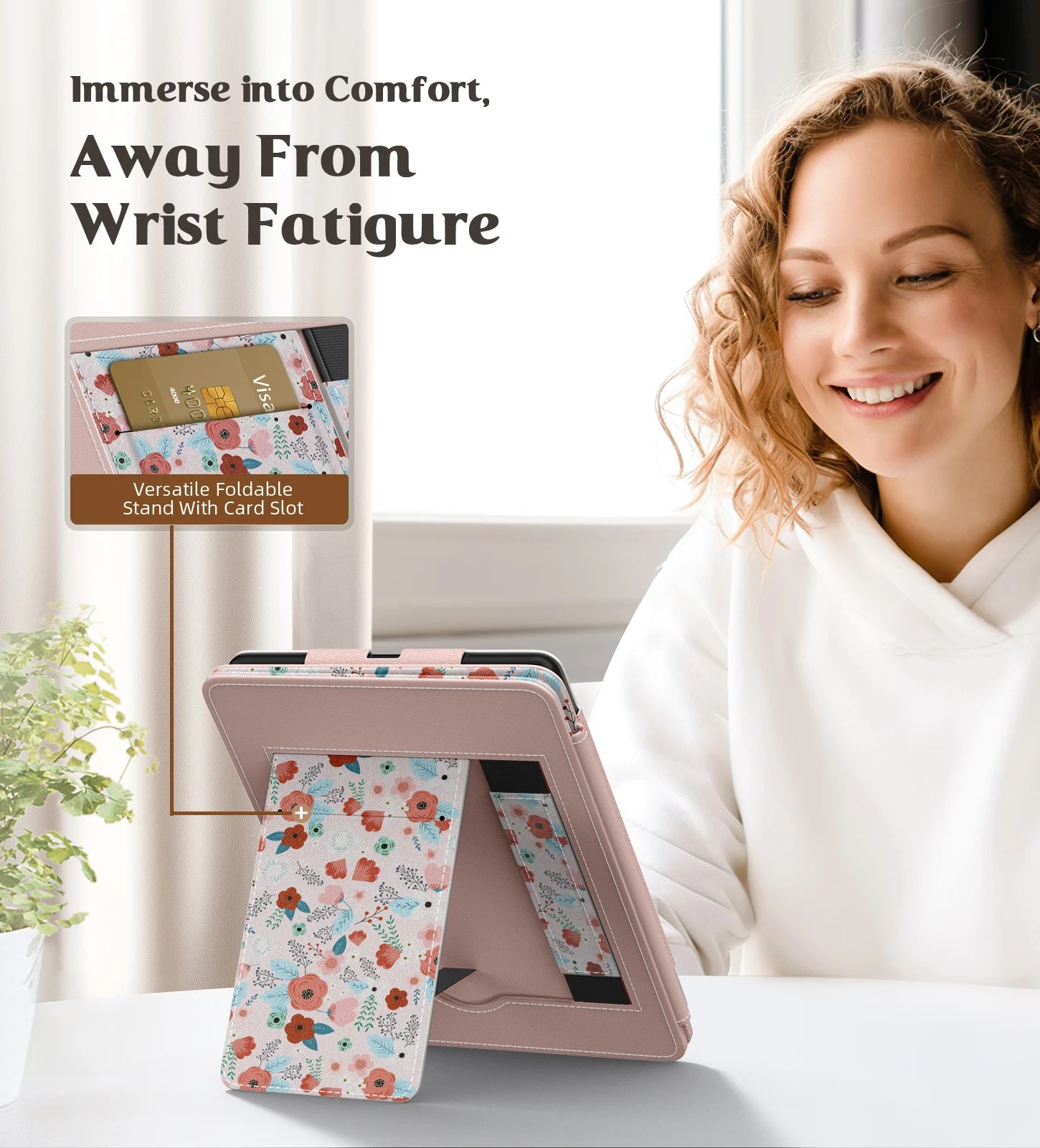 Sleek PU Leather Protective Cover for Kindle Paperwhite and Kindle Colorsoft Signature Edition
