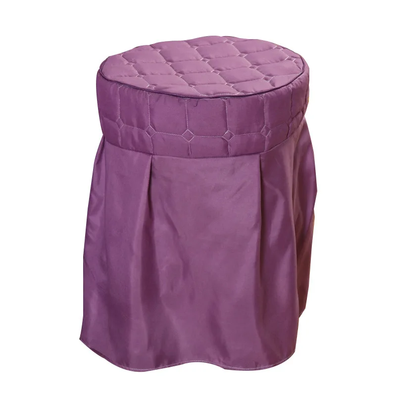 

Beauty Salon Round Chair Cover Stool Cover Chair Protector Bar Salon Seat Cushion Dust Proof 35*45cm 11 Colors