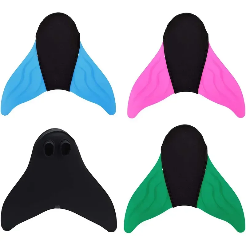 Children and Adult Swimming Fins Training Flipper Mermaid Swim Fin Swimming Foot Flipper Diving Feet Tail Monofin Pool Party 3