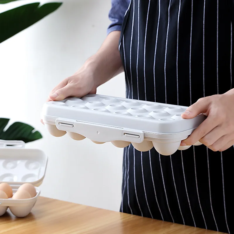 1pc egg storage box, anti-collision 12 cell egg tray, refrigerator preservation flip storage box, household kitchen supplies 5