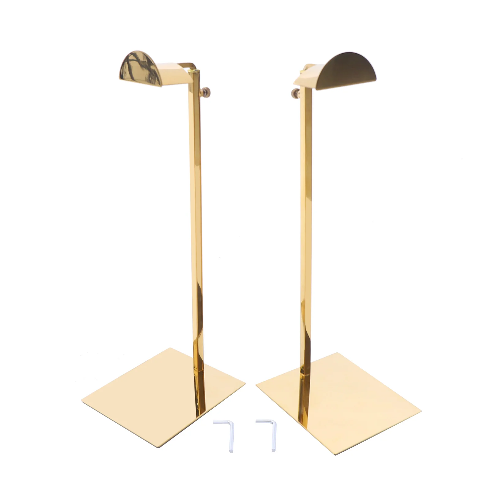

Adjustable Metal Handbag Display Stand Holder, Hanging Bag Rack for Retail Store, Tabletop Shelves Organizer, 2 Pack