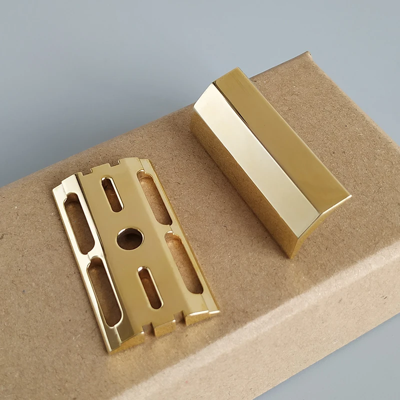Dscosmetic CNC Brass safety razor V92 V95 Double cap 4