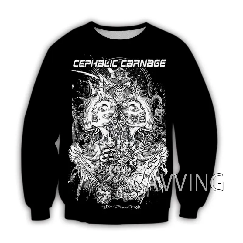 

New Fashion Women/Men's 3D Print CEPHALIC CARNAGE Rock Crewneck Sweatshirts Harajuku Styles Tops Long Sleeve Sweatshirts