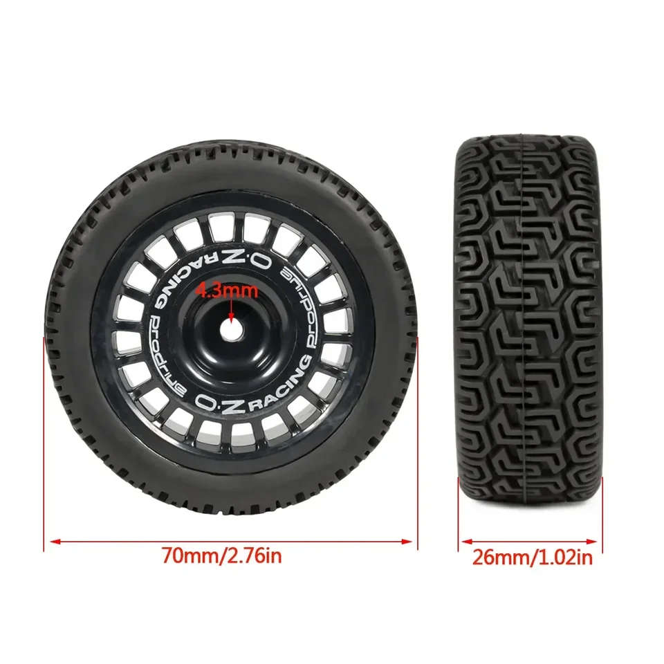 Pneu 105mm Pour Voiture RC 1/8 - Compatible Hong Nor X3GT, KM Thor Rally, ARRMA - Neuf