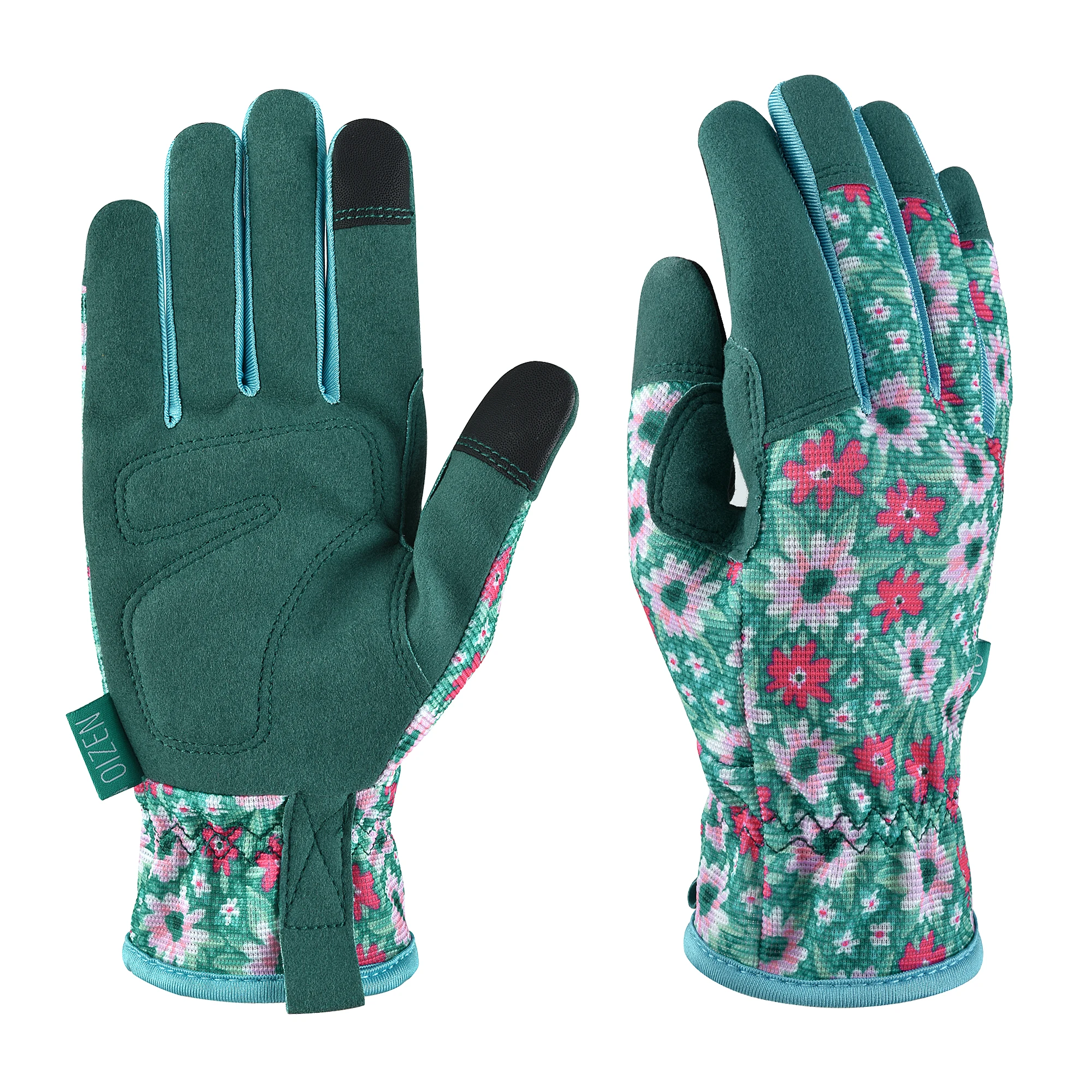 

1Pair Garden Gloves for Weeding Working Digging Planting Gardening Gloves for Women light duty Breathable Touchscreen