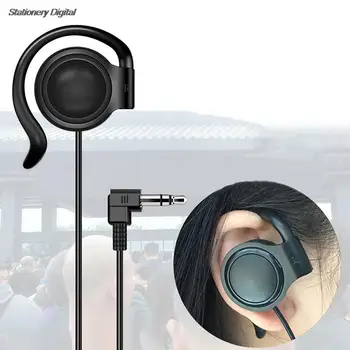 1pc 3.5mm Left/Right Ear Hook Listen Only Earpiece Headset Earphone for Radio Tour guide System