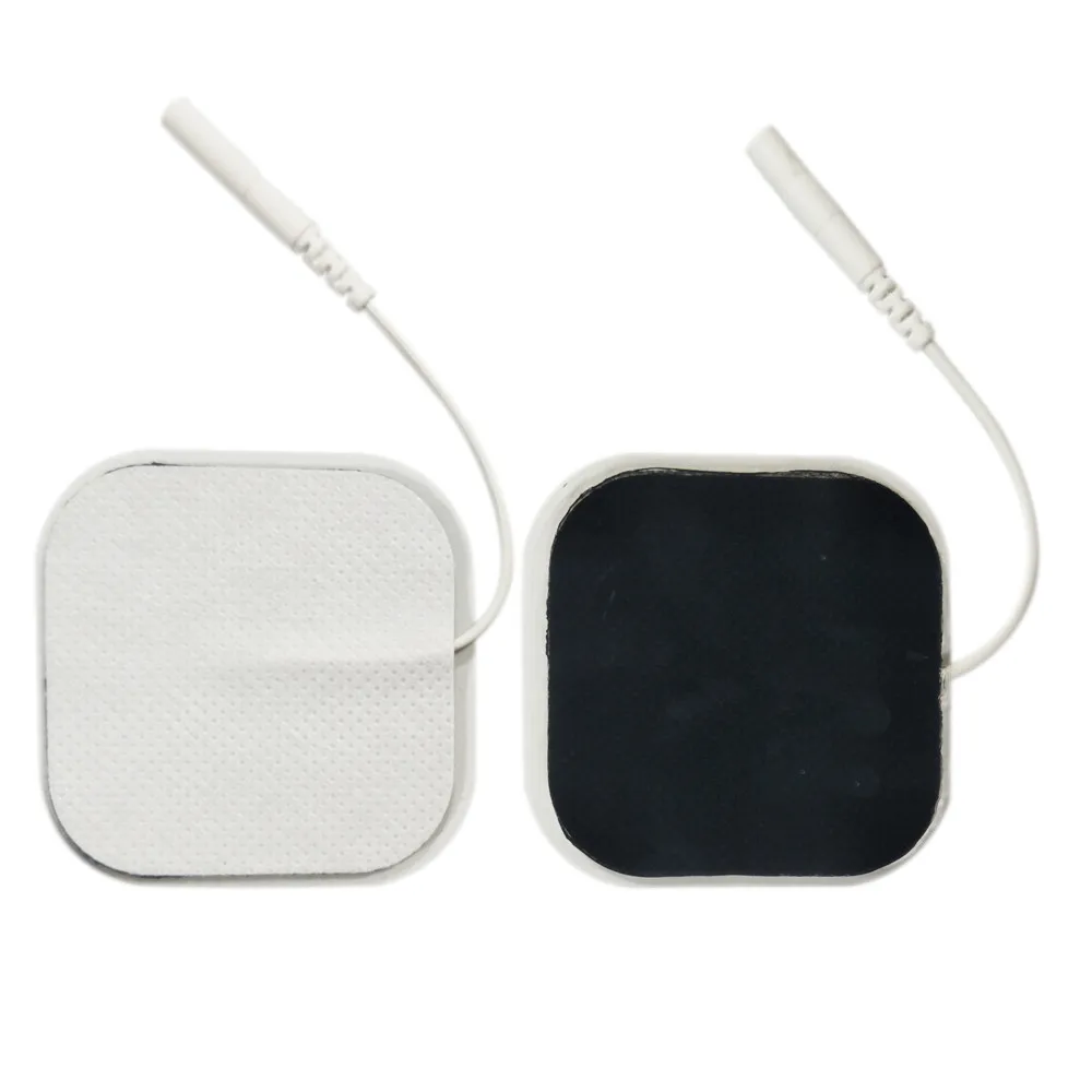

Free Shipping 100pcs/lot 5*5cm Tens EMS Electrode Pads Patches for Slimming Massager Digital Therapy Machine Massager
