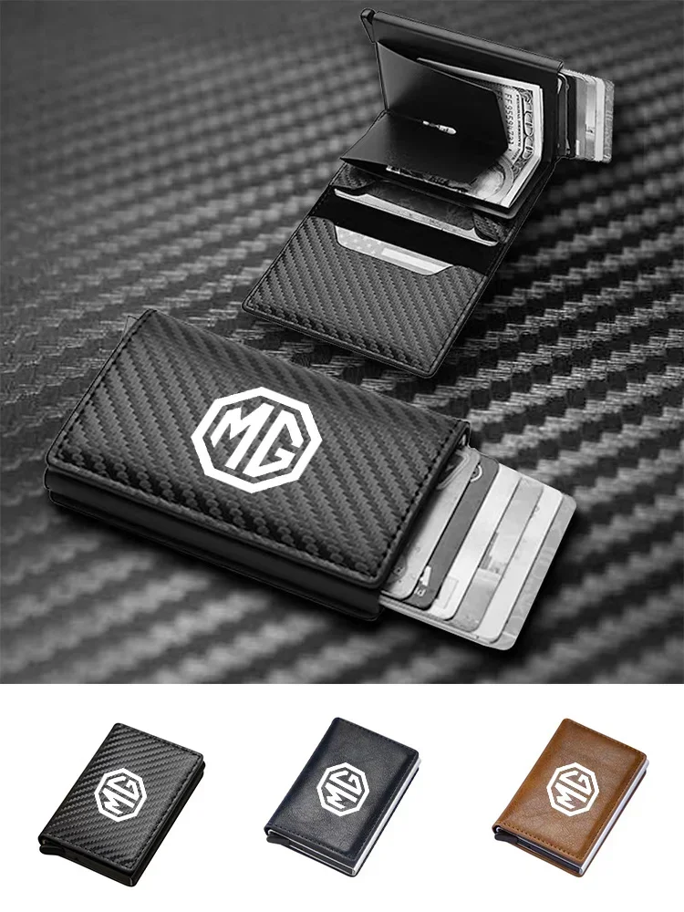 남성폴드지갑 남성용 탄소 섬유 가죽 지갑, 동전 주머니, RFID 신용 카드 홀더, 이중 접이식 가죽, 미니멀리스트 스마트 지갑, 블랙 지갑 11 MG 3 5 6 ONE ZS EZS GS 카드 홀더 남성용 탄소 섬유 RFID 신용카드 홀더 거치대 지갑, 은행 카드 홀더 PU 가죽 지갑, 2023