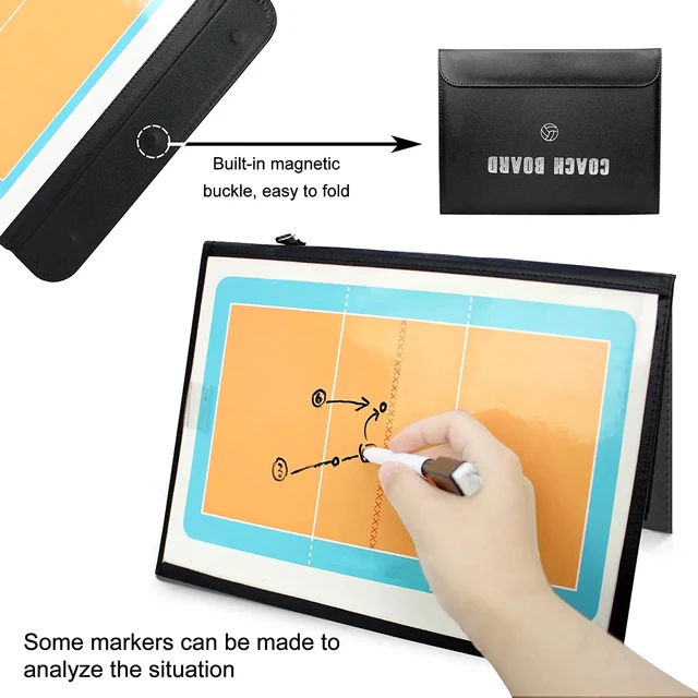 CREADY Lavagna Magnetica Pallamano - 42x28 Cm - Con Penna, Magneti E Gomma - Per Allenatori - Foto 12