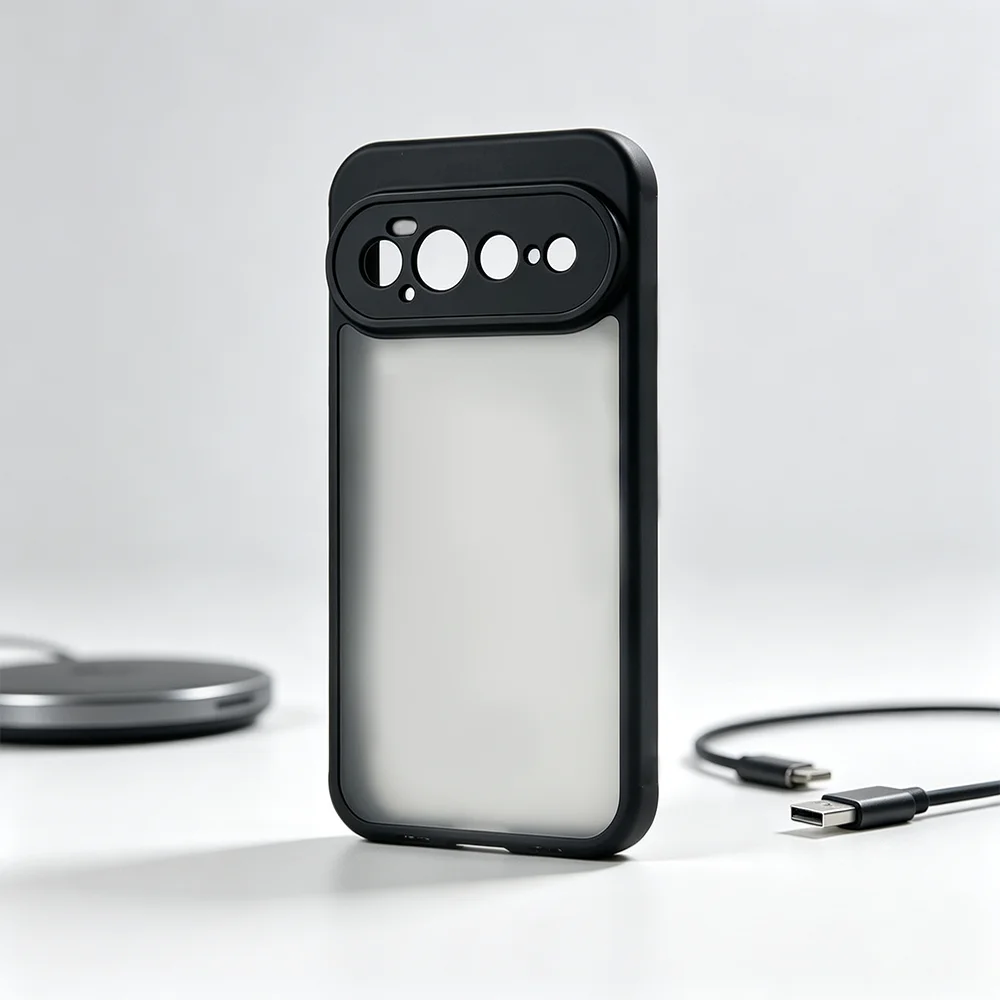 Sleek Clear & Matte Magnetic Shockproof Case with Magsafe Wireless Charging Compatibility