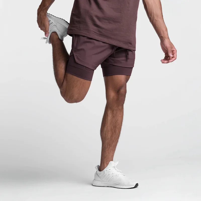 Double-Layer Sport Shorts: Quick-Dry 2-in-1 Fitness Shorts for Men - true deals club