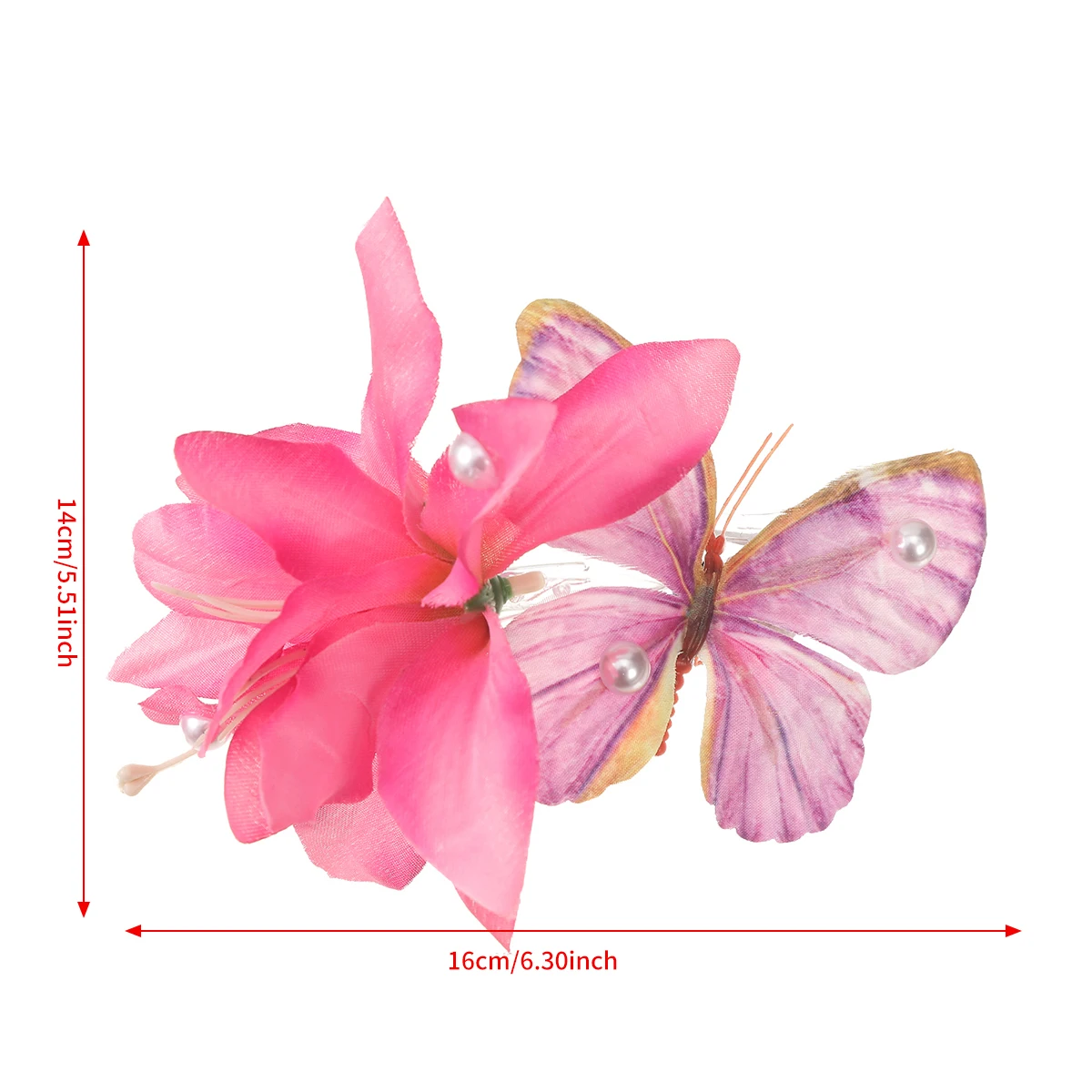 Large Flower Hairpin Beach Romantic Headwear Side Clip Women Makeup Dress Party Hairpin Hairgrips Fashion French Hair Accessory