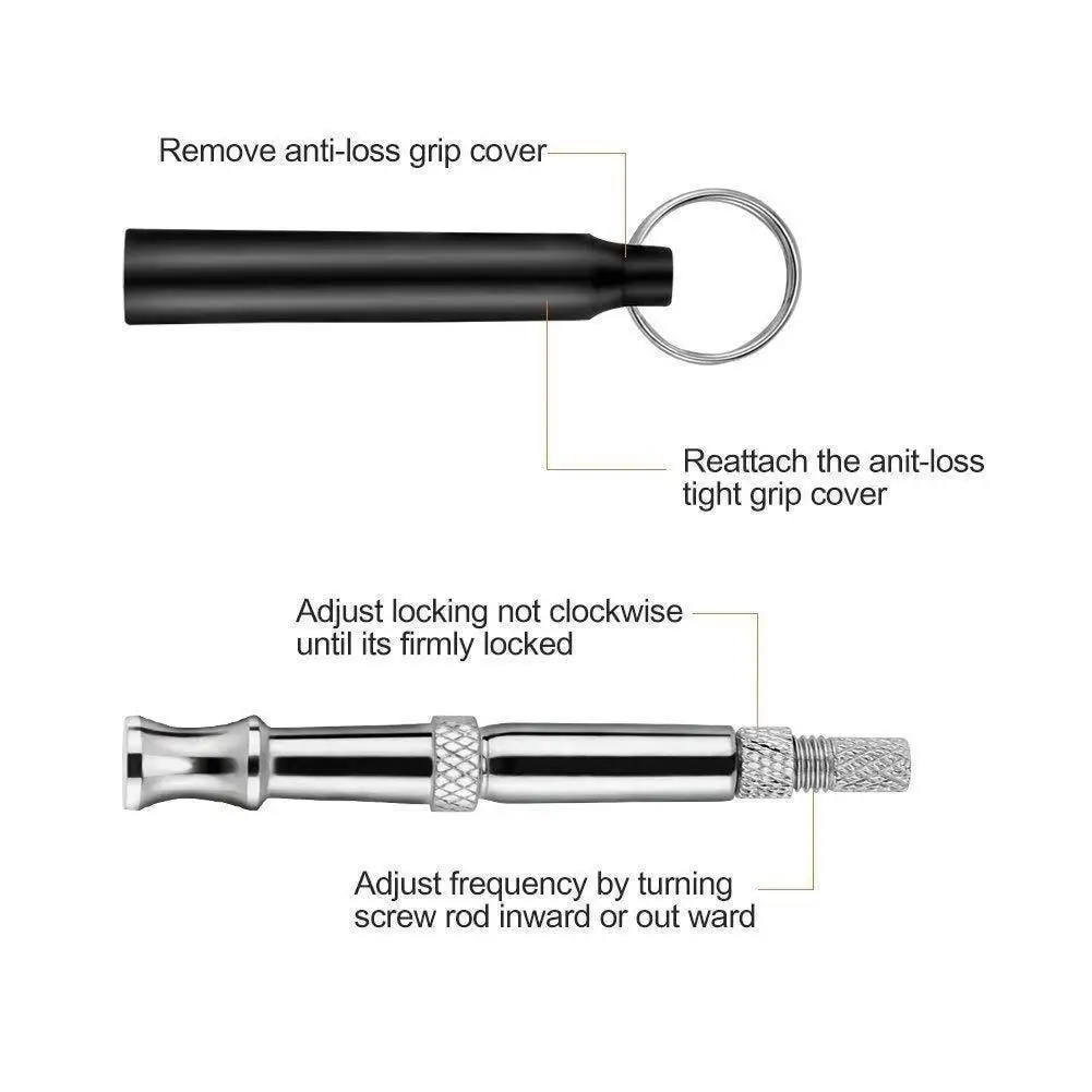 Dog whistle Dog Whistles Ultrasonic Dog Whistles to Stop Barking Silent Ultrasound Training with Lanyard for Training