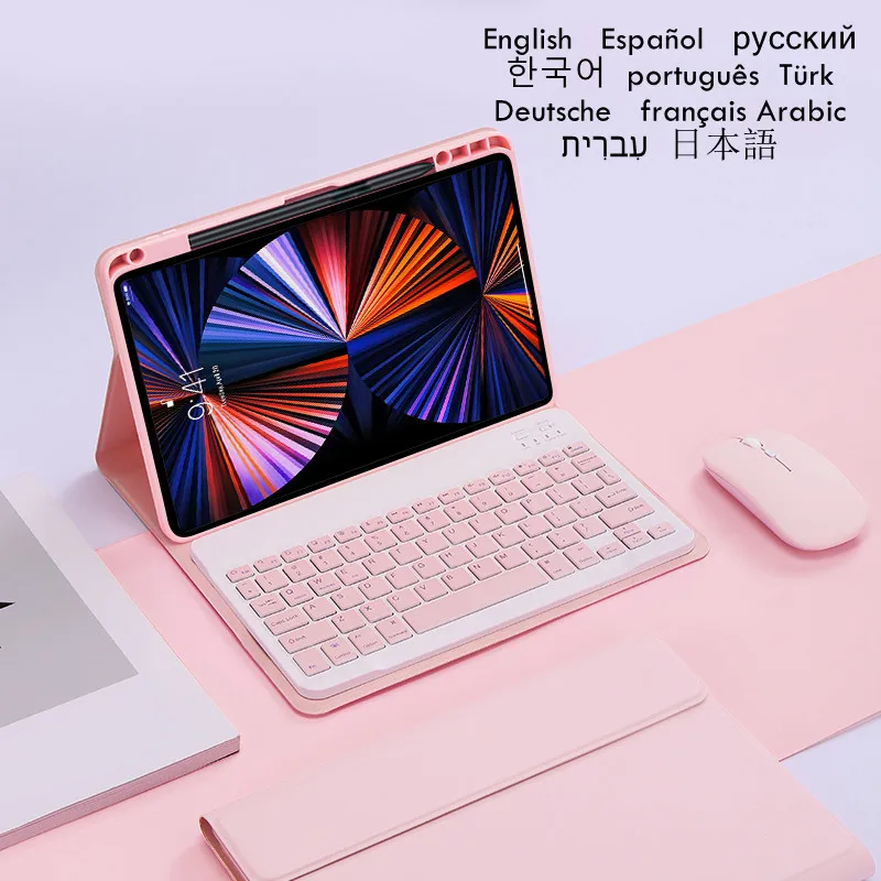 Tampa do Teclado com Suporte de Lápis para Huawei Matepad 11 Russo Espanhol Árabe Capa para Matepad 11.5 2023